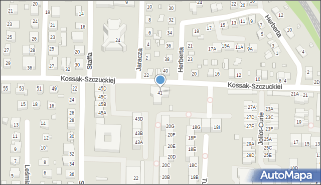 Katowice, Kossak-Szczuckiej Zofii, 41, mapa Katowic