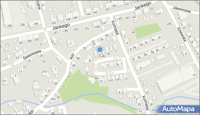 Katowice, Kornasa Karola, 3d, mapa Katowic