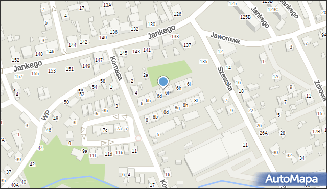 Katowice, Kornasa Karola, 6e, mapa Katowic