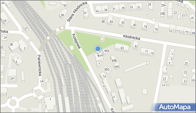 Katowice, Kolejowa, 5, mapa Katowic