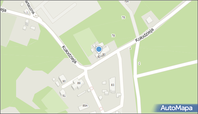 Katowice, Kołodzieja Pawła, 82, mapa Katowic