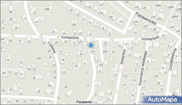 Katowice, Kokociniec, 1, mapa Katowic