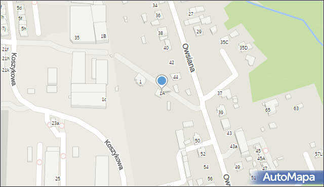 Katowice, Koszykowa, 1A, mapa Katowic