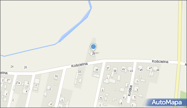 Kąty Opolskie, Kościelna, 28, mapa Kąty Opolskie