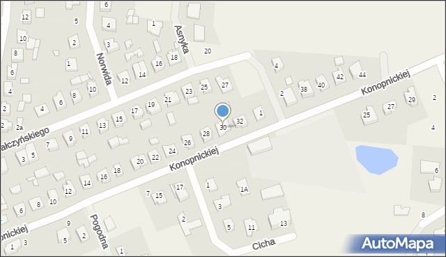 Kaźmierz, Konopnickiej Marii, 30, mapa Kaźmierz