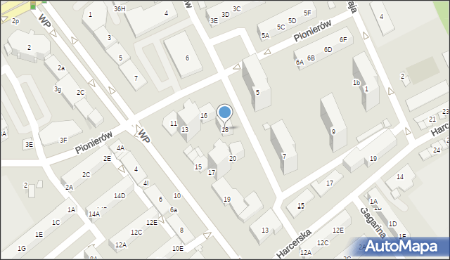 Kędzierzyn-Koźle, Kosmonautów, 18, mapa Kędzierzyna-Koźle