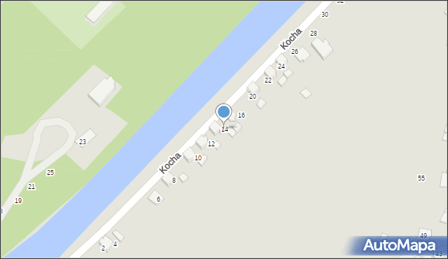 Kędzierzyn-Koźle, Kocha Roberta, 14, mapa Kędzierzyna-Koźle