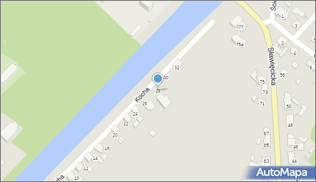 Kędzierzyn-Koźle, Kocha Roberta, 28, mapa Kędzierzyna-Koźle