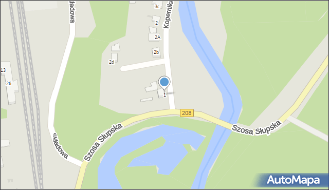 Kępice, Kopernika Mikołaja, 1, mapa Kępice