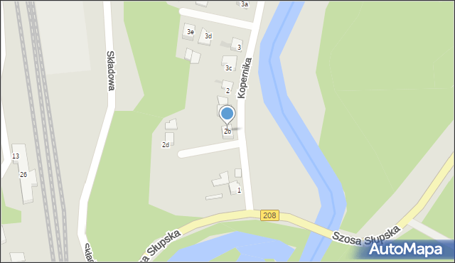 Kępice, Kopernika Mikołaja, 2b, mapa Kępice