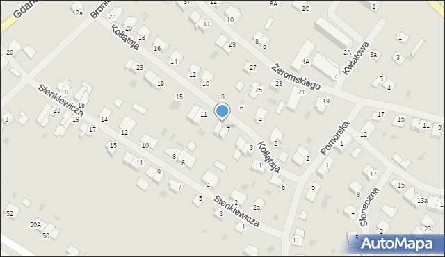 Kętrzyn, Kołłątaja Hugo, 9, mapa Kętrzyn