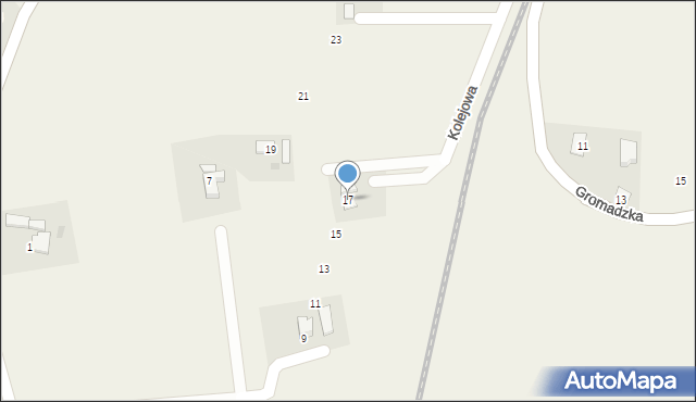 Kiczyce, Kolejowa, 17, mapa Kiczyce