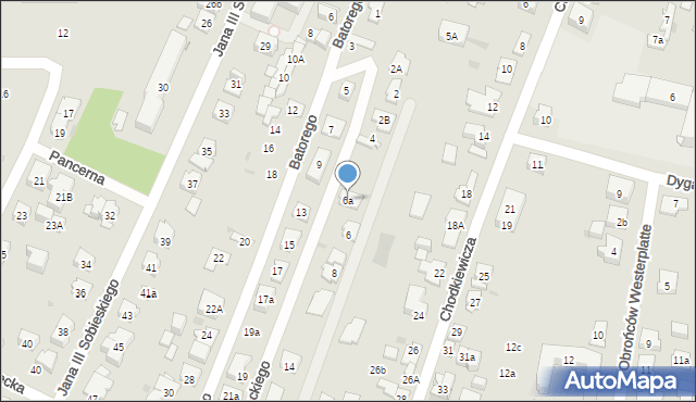 Kielce, Kordeckiego Augustyna, ks., 6a, mapa Kielc