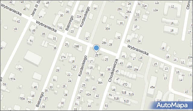 Kielce, Kordeckiego Augustyna, ks., 15, mapa Kielc