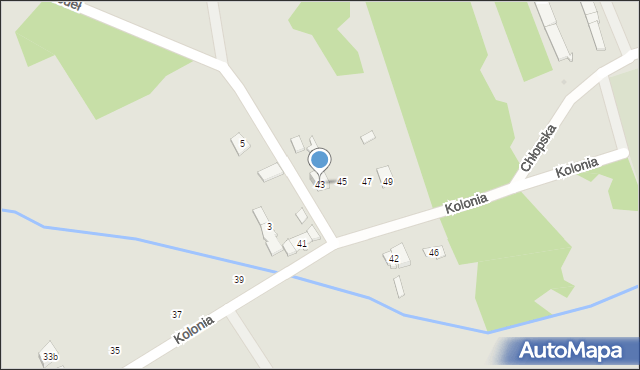 Kielce, Kolonia, 43, mapa Kielc