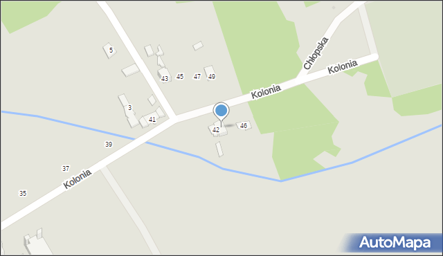 Kielce, Kolonia, 44, mapa Kielc