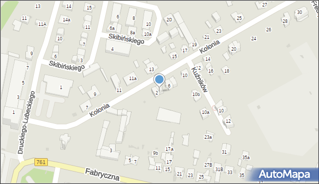 Kielce, Kolonia, 4A, mapa Kielc