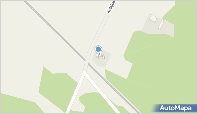 Kiełcz, Kolejowa, 1a, mapa Kiełcz