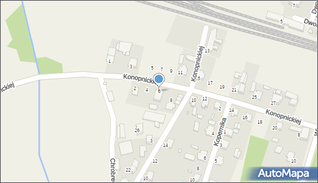 Kielcza, Konopnickiej Marii, 6, mapa Kielcza