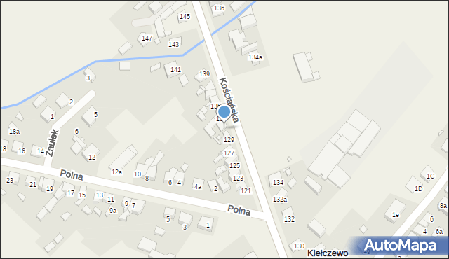 Kiełczewo, Kościańska, 131, mapa Kiełczewo
