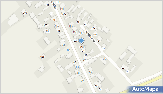 Kiełczewo, Kościańska, 96a, mapa Kiełczewo