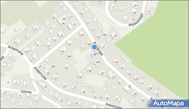 Kiełpino, Kolejowa, 18, mapa Kiełpino