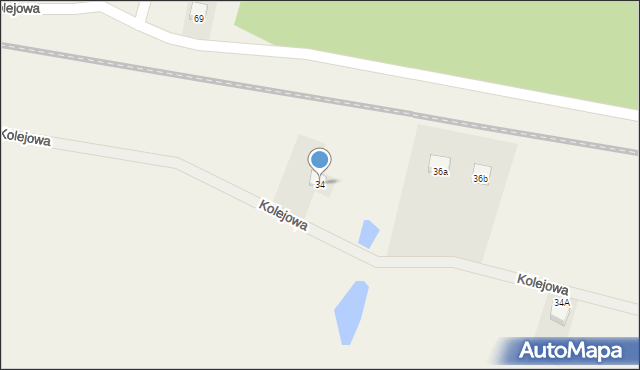 Kiełpino, Kolejowa, 34, mapa Kiełpino