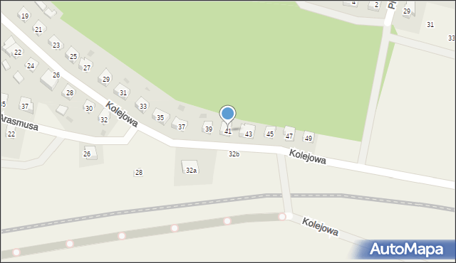 Kiełpino, Kolejowa, 41, mapa Kiełpino