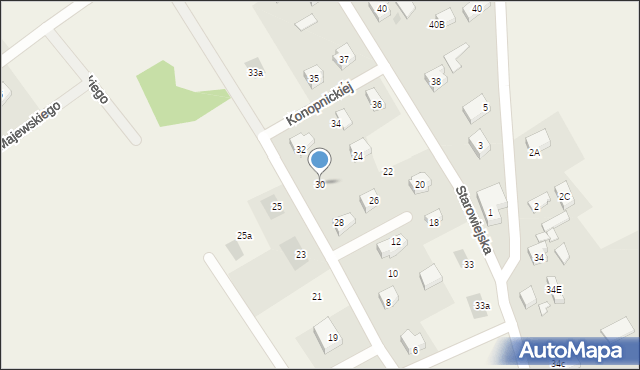 Kiełpino, Konopnickiej Marii, 30, mapa Kiełpino