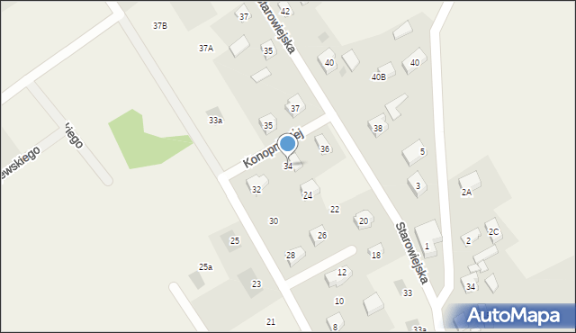 Kiełpino, Konopnickiej Marii, 34, mapa Kiełpino