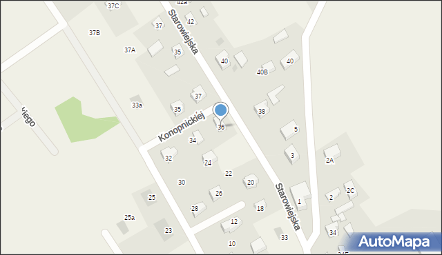 Kiełpino, Konopnickiej Marii, 36, mapa Kiełpino