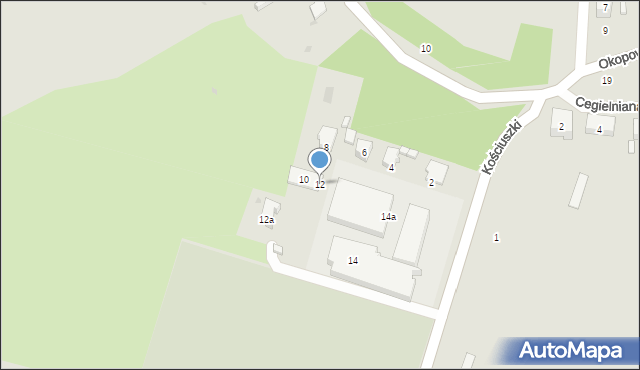 Kietrz, Kościuszki Tadeusza, gen., 12, mapa Kietrz
