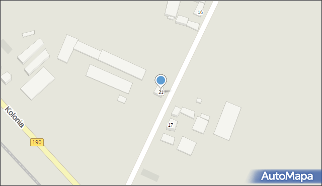Kłecko, Kolonia, 21, mapa Kłecko
