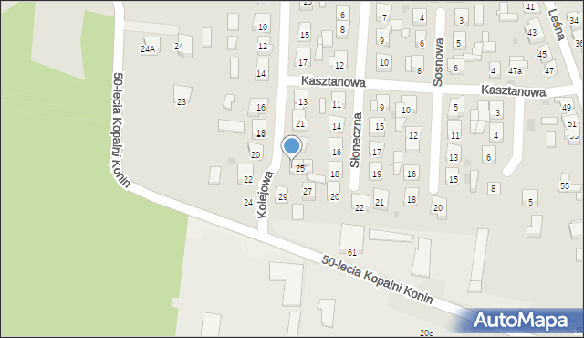 Kleczew, Kolejowa, 25a, mapa Kleczew