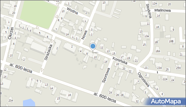 Kleczew, Konińska, 8a, mapa Kleczew