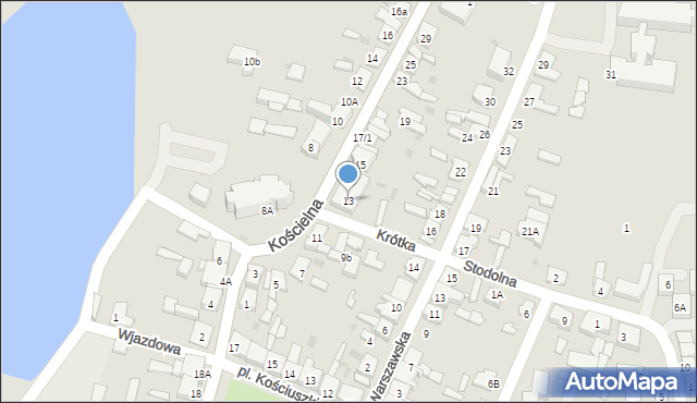 Kleczew, Kościelna, 13, mapa Kleczew