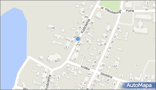 Kleczew, Kościelna, 17/1, mapa Kleczew