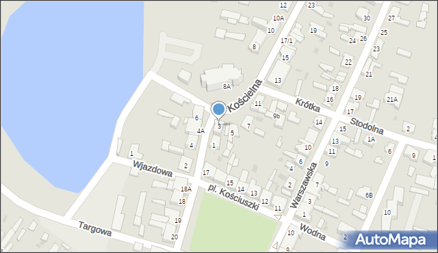 Kleczew, Kościelna, 3, mapa Kleczew