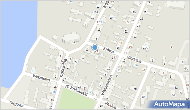 Kleczew, Kościelna, 9b, mapa Kleczew