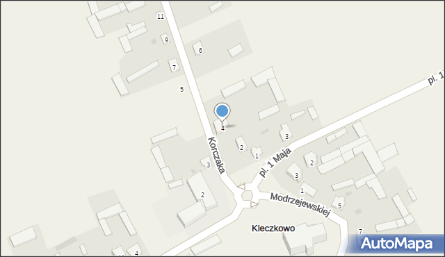 Kleczkowo, Korczaka Janusza, 4, mapa Kleczkowo