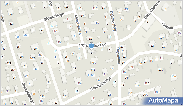 Kleosin, Kochanowskiego Jana, 5, mapa Kleosin