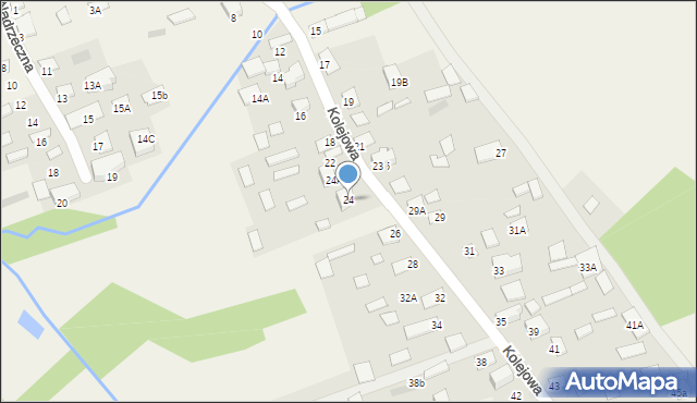 Klepacze, Kolejowa, 24, mapa Klepacze