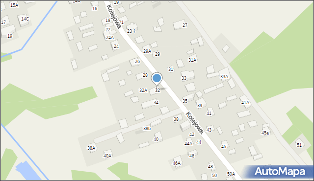 Klepacze, Kolejowa, 32, mapa Klepacze