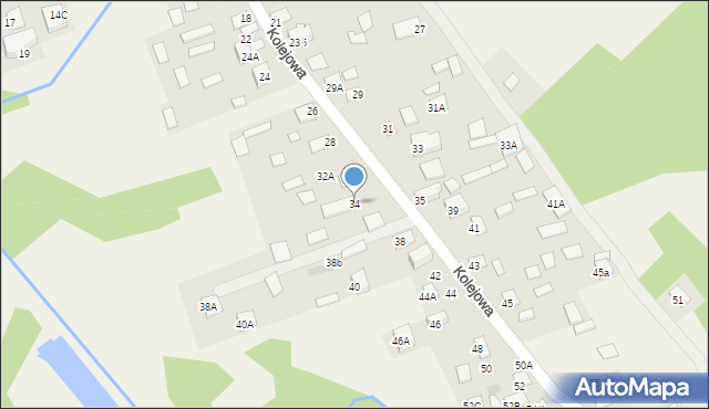 Klepacze, Kolejowa, 34, mapa Klepacze