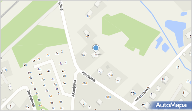 Klepacze, Kolejowa, 71, mapa Klepacze