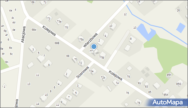 Klepacze, Kolejowa, 77A, mapa Klepacze