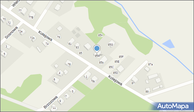 Klepacze, Kolejowa, 85A, mapa Klepacze