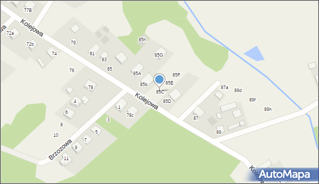 Klepacze, Kolejowa, 85C, mapa Klepacze