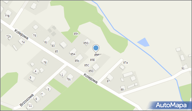 Klepacze, Kolejowa, 85F, mapa Klepacze