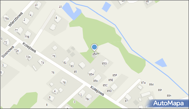 Klepacze, Kolejowa, 85h, mapa Klepacze